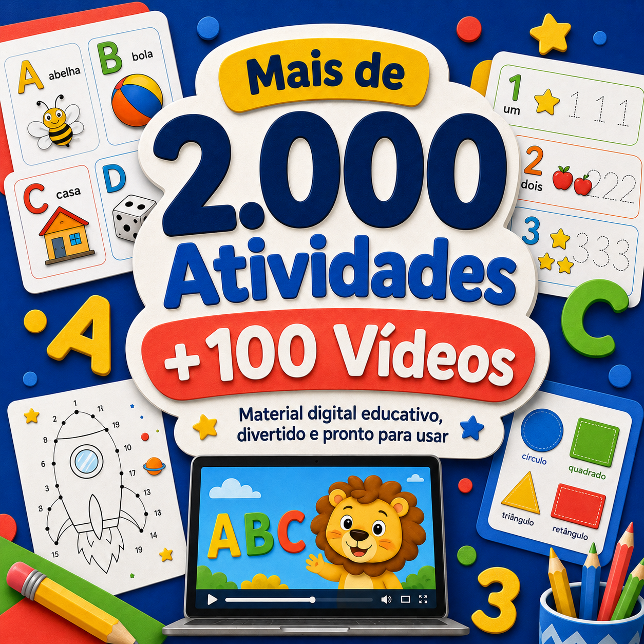 Capa do produto Mais de 2.000 Atividades e +100 Vídeos